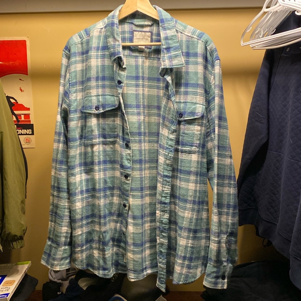 Green Plaid lumberjack flannel